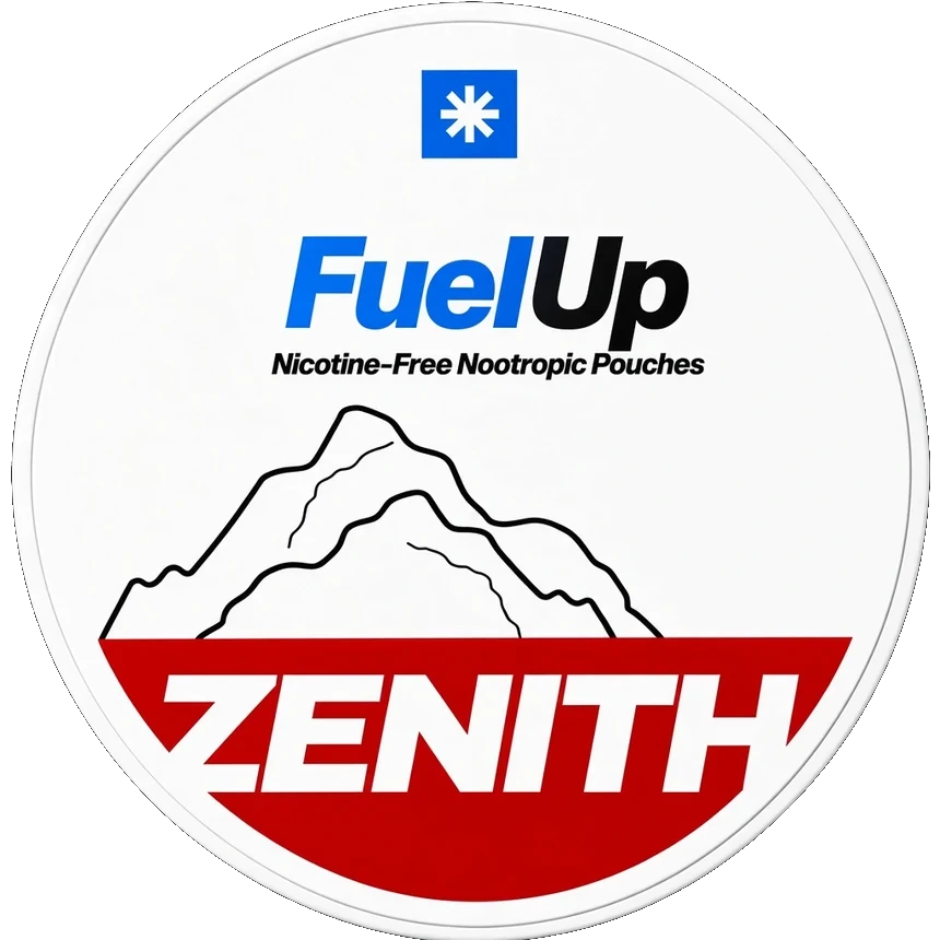 ZENITH FuelUp can, Nicotine-Free Nootropic Pouches